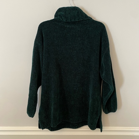 Carolina colours green chunky turtleneck long sleeve sweater. M - Picture 2 of 8